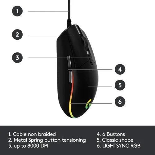 Logitech G203 Lightsync 2